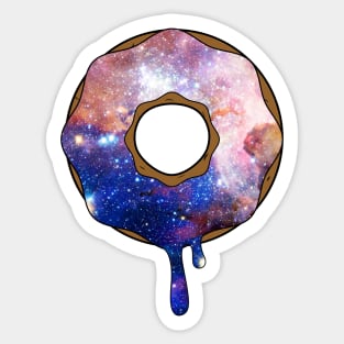 Melting Galaxy Donut Sticker